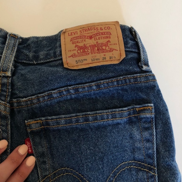✨Limited Time Price!🔻Vintage 550 Levi's🔻 Women's High-Rise Shorts - Picture 3 of 9